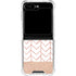 Rose Gold Herringbone Galaxy Z Flip6 Clear Case